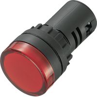 Tru Components – Voyant de signalisation LED 140397 rouge 230 V/AC 20 mA – Ø de montage 22 mm – Fixation à vis – Pour environnements industriels