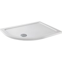 MX Elements Anti-Slip Offset Quadrant Shower Tray 1200mm x 800mm Left Handed (inc Waste)