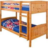 2ft6 Shorty Wooden Bunk Bed in Caramel