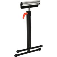Servante atelier rouleau pliable hauteur réglable 68-110 cm charge max 90 kg noir