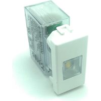 LED-Notleuchte 1 Keystone Modul 50Lm 1W Autonomie 6h Mit Adapter Bticino Matix Weiß
