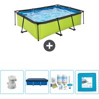 Exit-toys Piscina Exit Rettangolare - 220x150x65 cm - 7-pezzi SCB2
