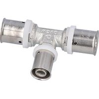 Raccord a sertir pour tube multicouche, piece T reduite, etame, 20x2-16x2-20x2mm