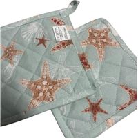 Brandani Oceano set 2 presine quadrate cotone stelle marine
