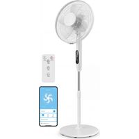 Ventilateur colonne Terra avec télécommande, vertical, blanc