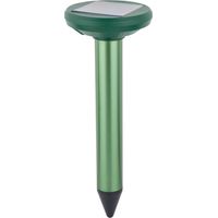 Dehner Repellente per Talpe Solar, Ø 10,5 cm, Altezza 28 cm, Alluminio/plastica, Verde