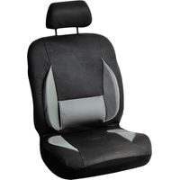 Funda de asiento delantero para coche gris y negro
