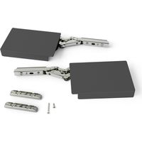 Emuca Braccetto per ante a ribalta verso l'alto Altius Lift, Forza 1100-2900 (medium=M), Acciaio e tecnoplastica, Grigio antracite