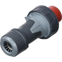 Mennekes 13206 Top Xtra power socket with rubber area - IP 67 - 4-pole, 63 A current, 400 V, red