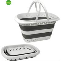 Cesto Compact Kasaviva portabiancheria pieghevole 24L