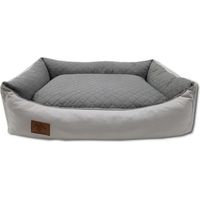 Cama para perros gris claro 100x70 cm - Cojín para perros lavable - Cama impermeable para perros