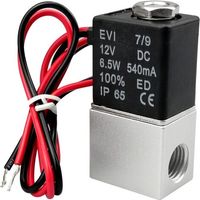 Mini Electrovanne Eau Economiseurs d'eau ,Vanne magnétique 12 V DC 1/4\