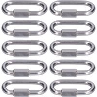 10 Connecteurs Maillons Rapides M3.5 Solides et Durables Faciles à Installer Petite Taille pour Chaînes