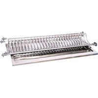 MENSOLA COLAPIATTI ACCIAIO INOX C/VASCH 76 CM- INOX ITALIA- 1,0 coppie