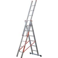 Trade Shop - Scala Tripla Trasformable 3 Elementos En Sfilo O Cavalletto Modula - 3 X 10 Grains