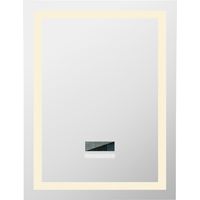 Badspiegel mit Beleuchtung,Badezimmerspiegel mit Bluetooth Lautsprecher Beleuchtete Touch Control Dimmbar 60x80cm