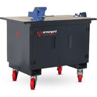 Établi mobile sécurisé avec étaux chaîne et atelier 1000 kg acier – Armorgard MBH12-VF - 1290 mm