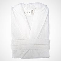 Accappatoio in Cotone 450g Unisex per Bagno – Morbido, Assorbente e Caldo, Colore BIANCO, Taglia XXL, con Cintura e Tasche