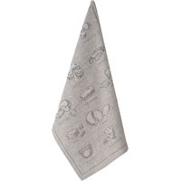 Torchon Gris imprimé Fromages 50 x 70 cm