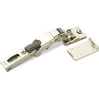 Salice Universalscharnier für Glastüren oder Spiegeltüren Push-Open mit Negativfeder 110° Nickel matt Möbelscharnier Schrankscharnier