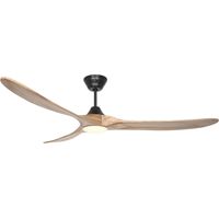 DC Ceiling Fan Eco Genuino Black / Wood 180 LED