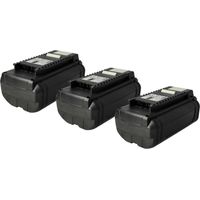 vhbw 3x Batterie compatible avec Ryobi RHT36C60R15, RLM36X40H50, RLM36X46H5P, RLM36X40H, RLM36X40H40 outil électrique (3000 mAh, Li-ion, 36 V)