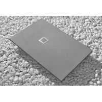 Piatto Doccia 100X170 cm Vulcano Line Slim Grigio Scuro Ral 7005 In Resina Sintetica e Polvere Di Marmo Con Piletta In Omaggio - FRASCIO