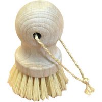 Cepillo para verduras Bola de madera cruda Tampico + cuerda de sisal - Findis Ebj