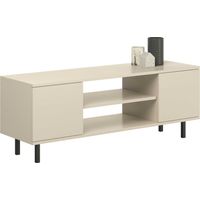 Focus Cashmere RTV-Schrank 135 cm - schwarze Beine