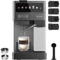 Cecotec Cafetera Cápsulas Express con Tanque de Leche FreeStyle Latte T. 1350W, 20 Bares, Compatible con Café Molido