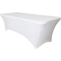 Nappe élastique blanche pour table de traiteur 240 cm