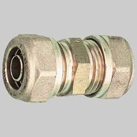 RACCORDO DIRITTO DOPPIO PER TUBO COBRA-PEX - 22 x 22 S. 3
