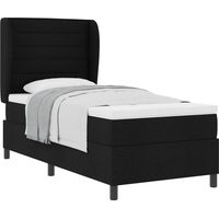 Maison Exclusive - Boxspringbett mit Matratze Schwarz 90 x 200 cm