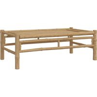 Table basse de jardin Table d'extérieur 100x55x33 cm bambou