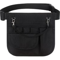 Sac de taille de stockage d'outils multifonctionnel, adapté au personnel médical Sac de taille de stockage de fournitures médicales 1pc Noir