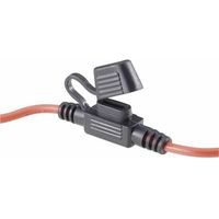 Tru Components – Porte-fusible automobile 1587910 – Mini-fusible plat 30 A 32 V/DC – Câble rouge 260 mm – Démontable, 1 pc - DC 1 PC