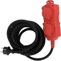 Rallonge électrique professionnelle 3G2,5 mm² – Bloc 4 prises 2P+T – IP44 pour chantiers humides – Longueur 5m – Dhome