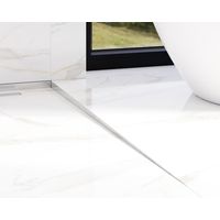 Profil LKP Duschbodenfliesen rechts geneigt - silber satiniert - 1800 x 11 mm
