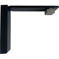 REV - Support de fixation murale pour tringle rideau rail L 80 mm Coloris - Noir mat