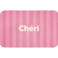 TAPIS DE BAIN Rayé - Rose - Chéri 80x50 cm