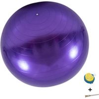 Ballon d'exercice anti-éclatement et antidérapant, ballon de yoga, ballon de fitness, ballon de grossesse avec pompe rapide