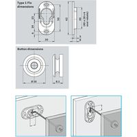 GIUNZIONE BUTTON-FIX TYPE1 in METALLO con riscontro