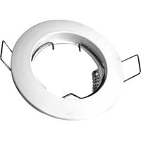 Bague fixe ronde avec porte-ampoule Gu10 blanc 910601