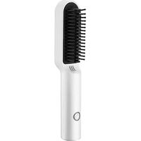 Peigne lisseur sans fil USB, brosse lisseuse céramique, fer à friser portable rechargeable pour voyage
