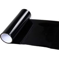 Bright Light Auto-Vinylfolie, 30 x 200 cm, selbstklebende Aufkleberfolie, Auto-Wrap-Folie, schwarze, helle, wasserdichte, blasenfreie Verpackung für Auto, Motorrad, Fahrrad usw., mit Werkzeug
