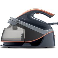 Breville PRESSXPRESS 2600W Ferro da Stiro con Caldaia, Piastra Multidirezionale in Ceramica, Colpo Vapore 245 g, Getto Vapore Verticale 115g/min, Pressione 6 Bar, Tecnologia PerfectTEMP, Nero