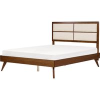 Bett mit Lattenrost POISSY 160 x 200 cm Dunkle Esche