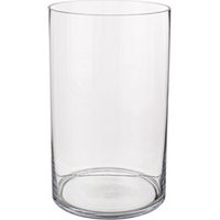 Vase Venice aus Glas, 30 cm hoch, transparent