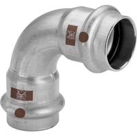 Viega Temponox Bogen 809676 35 mm, 90Grad, Stahl, nicht rostend, SC-Contur