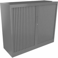 Armoire métallique unicolore à rideaux Mendi